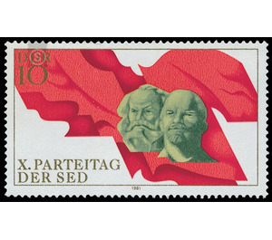 10. political day of SED  - Germany / German Democratic Republic 1981 - 10 Pfennig