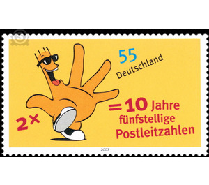 10 year five-digit postcode  - Germany / Federal Republic of Germany 2003 - 55 Euro Cent