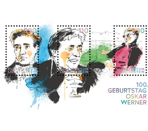 100. Geburtstag Oskar Werner - Liechtenstein Series