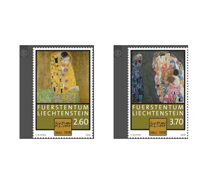 100. Todestag Gustav Klimt  - Liechtenstein 2018 Set