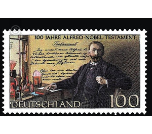 100 years alfred nobel testament  - Germany / Federal Republic of Germany 1995 - 100 Pfennig