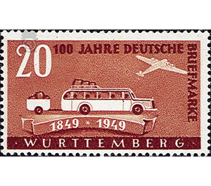 100 years  - Germany / Western occupation zones / Württemberg-Hohenzollern 1949 - 20 Pfennig