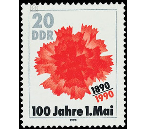 100 years Labor Day  - Germany / German Democratic Republic 1990 - 20 Pfennig