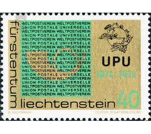 100 years  - Liechtenstein 1974 - 40 Rappen