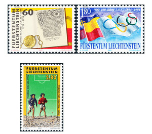 100 years  - Liechtenstein 1995 Set