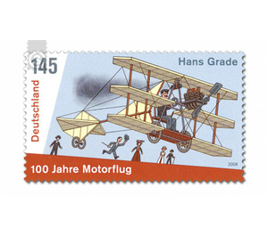 100 years Motorized flight in Germany  - Germany / Federal Republic of Germany 2008 - 145 Euro Cent