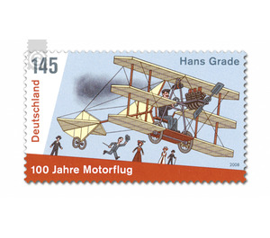 100 years Motorized flight in Germany  - Germany / Federal Republic of Germany 2008 - 145 Euro Cent
