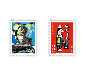 100 years national circus Knie - Leupin 1956  - Switzerland 2019 Set