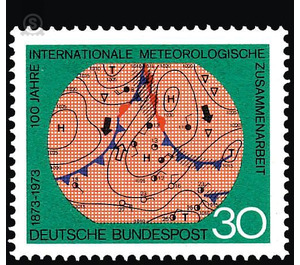 100 Years of international metrological cooperation  - Germany / Federal Republic of Germany 1973 - 30 Pfennig