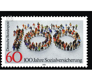 100 years of social security  - Germany / Federal Republic of Germany 1981 - 60 Pfennig