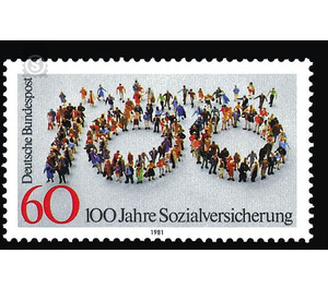 100 years of social security  - Germany / Federal Republic of Germany 1981 - 60 Pfennig