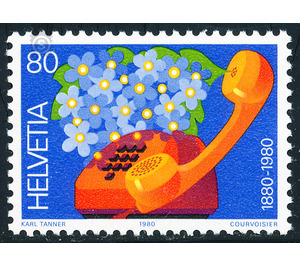 100 years of telephony  - Switzerland 1980 - 80 Rappen