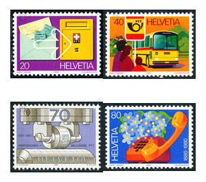 100 years of telephony  - Switzerland 1980 Set