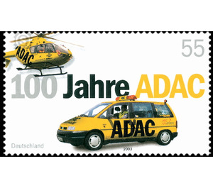 100 years of the General German Automobile Club ADAC  - Germany / Federal Republic of Germany 2003 - 55 Euro Cent