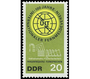100 years of the International Telecommunication Union (ITU)  - Germany / German Democratic Republic 1965 - 20 Pfennig
