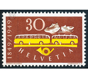 100 years  - Switzerland 1949 - 30 Rappen