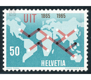 100 years  - Switzerland 1965 - 50 Rappen