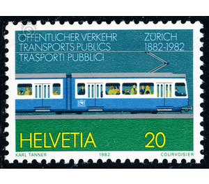 100 years tram  - Switzerland 1982 - 20 Rappen