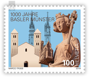 1000 years Basel Minster  - Switzerland 2019 - 100 Rappen