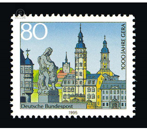 1000 years city of gera  - Germany / Federal Republic of Germany 1995 - 80 Pfennig