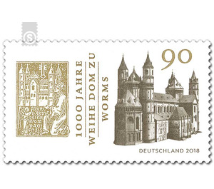 1000th anniversary of the consecration of the cathedral in worms  - Germany / Federal Republic of Germany 2018 - 90 Euro Cent