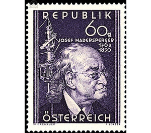 100th anniversary of death  - Austria / II. Republic of Austria 1950 - 60 Groschen