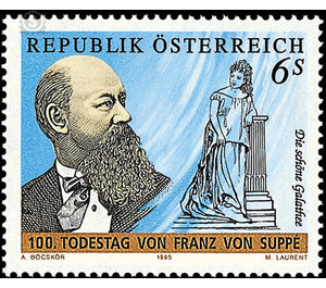 100th anniversary of death  - Austria / II. Republic of Austria 1995 - 6 Shilling