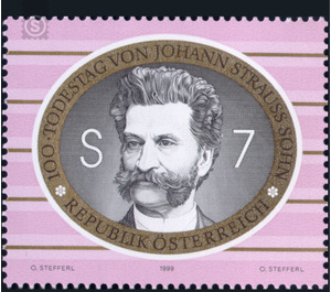 100th anniversary of death  - Austria / II. Republic of Austria 1999 - 7 Shilling