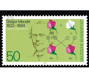 100th anniversary of death from Gregor Johann Mendel  - Germany / Federal Republic of Germany 1984 - 50 Pfennig