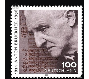 100th anniversary of death of Anton Bruckner  - Germany / Federal Republic of Germany 1996 - 100 Pfennig