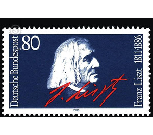 100th anniversary of death of Franz Liszt  - Germany / Federal Republic of Germany 1986 - 80 Pfennig