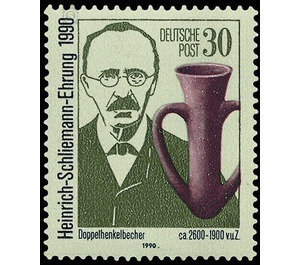 100th anniversary of death of Heinrich Schliemann  - Germany / German Democratic Republic 1990 - 30 Pfennig