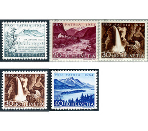 100th anniversary of death  - Switzerland 1954 Set