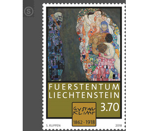 100th Anniversary of the Death of Gustav Klimt - Death and Life  - Liechtenstein 2018 - 370 Rappen