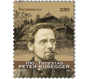 100th Anniversary of the Death of Peter Rosegger  - Austria / II. Republic of Austria 2018 - 230 Euro Cent