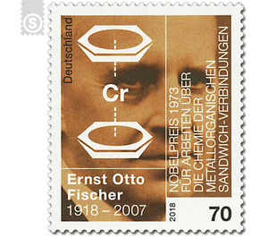 100th Birthday Ernst Otto Fischer  - Germany / Federal Republic of Germany 2018 - 70 Euro Cent