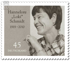 100th Birthday Hannelore 'Loki' Schmidt  - Germany / Federal Republic of Germany 2019 - 45 Euro Cent