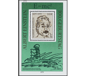 100th birthday of Albert Einstein  - Germany / German Democratic Republic 1979