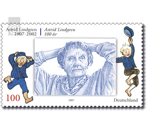 100th birthday of Astrid Lindgren  - Germany / Federal Republic of Germany 2007 - 100 Euro Cent