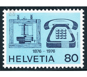 100th birthday of Bell`s telephone  - Switzerland 1976 - 80 Rappen