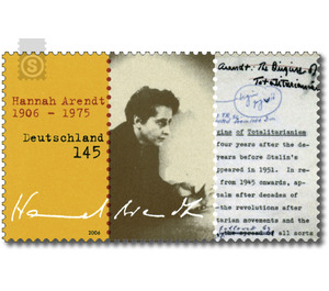 100th birthday of Hannah Arendt  - Germany / Federal Republic of Germany 2006 - 145 Euro Cent