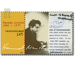 100th birthday of Hannah Arendt  - Germany / Federal Republic of Germany 2006 - 145 Euro Cent