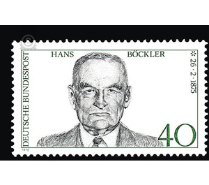 100th birthday of Hans Böckler  - Germany / Federal Republic of Germany 1975 - 40 Pfennig