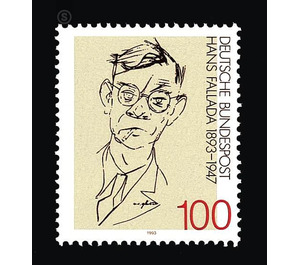 100th birthday of Hans Fallada  - Germany / Federal Republic of Germany 1993 - 100 Pfennig