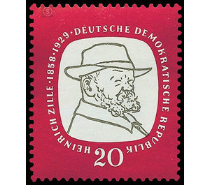 100th birthday of Heinrich Zille  - Germany / German Democratic Republic 1958 - 20 Pfennig