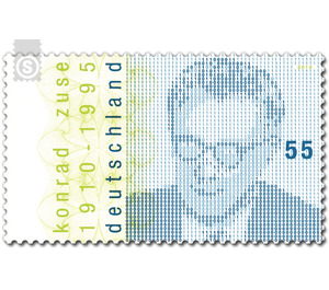 100th birthday of Konrad Zuse  - Germany / Federal Republic of Germany 2010 - 55 Euro Cent