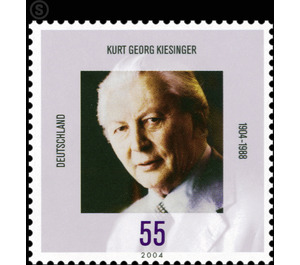 100th birthday of Kurt Georg Kiesinger  - Germany / Federal Republic of Germany 2004 - 55 Euro Cent