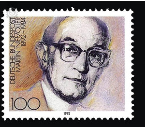 100th birthday of Martin Niemöller  - Germany / Federal Republic of Germany 1992 - 100 Pfennig