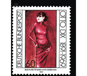 100th birthday of Otto Dix  - Germany / Federal Republic of Germany 1991 - 60 Pfennig