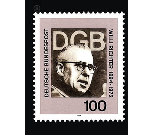 100th birthday of Willi Richter  - Germany / Federal Republic of Germany 1994 - 100 Pfennig